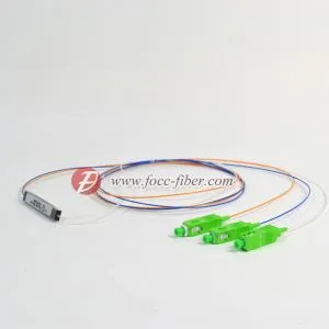 1x2 Blockless Fiber PLC Splitter, Singlemode, 900μm Fiber