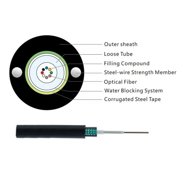 Outdoor Single Mode Armoured Optical Cable GYXTW