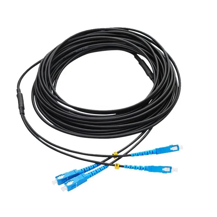 Ponticello dello SC / UPC SC / APC del cavo di toppa del cavo ottico della fibra del cavo di caduta all'aperto di FTTH